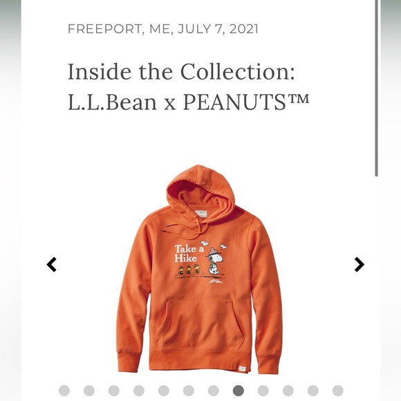 Limited Edition LL Bean x Peanuts Collab Hoodie Sweatshirt Snoopy - Picture 6 of 6